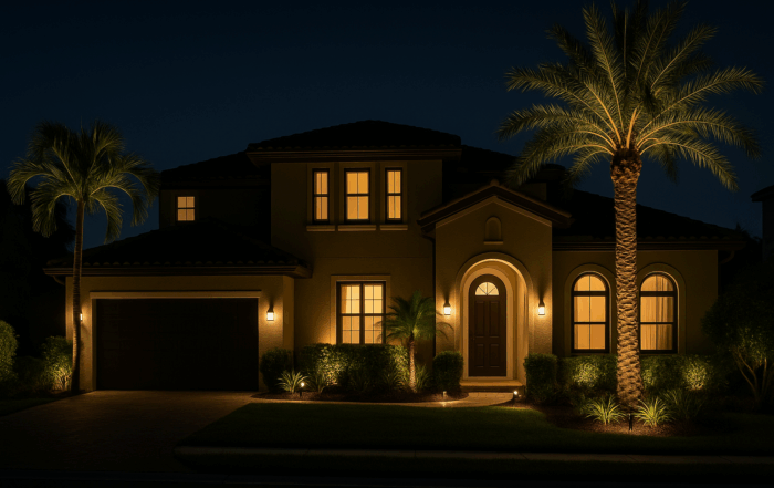 landscape lighting in Fort Myers